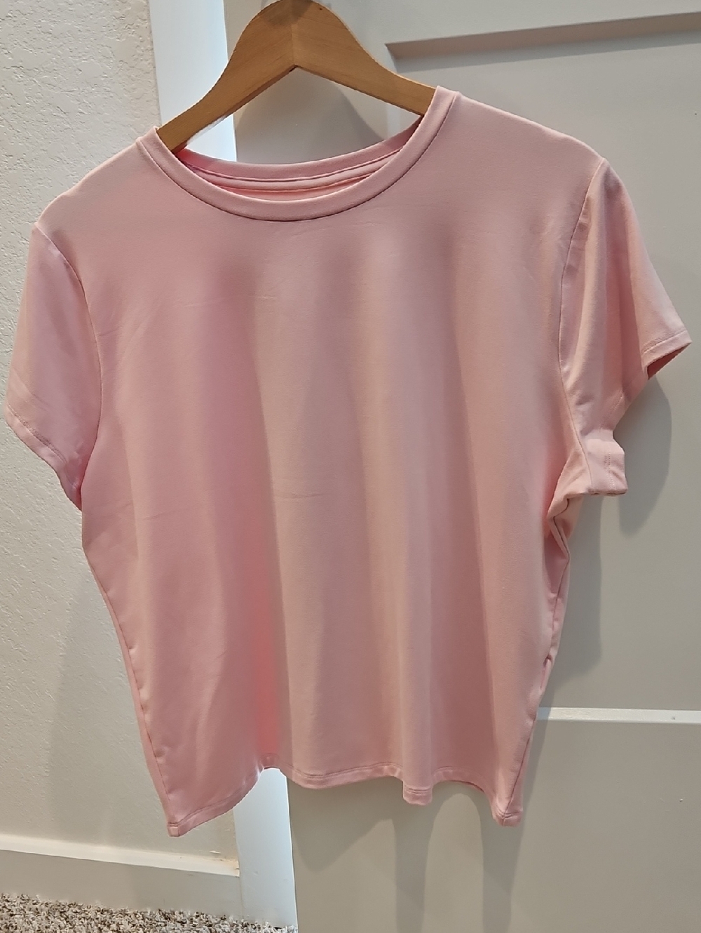 Hollister Light Pink Short-Sleeve Crewneck Tee